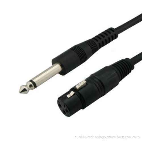 Microphone Cable with Special PVC Jacket and 24K Gold Plated
